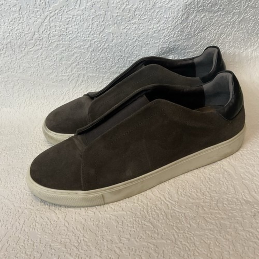 Kurt Geiger London Brown Lennon Slip On Sneaker Men 43.5/US10 China Leather